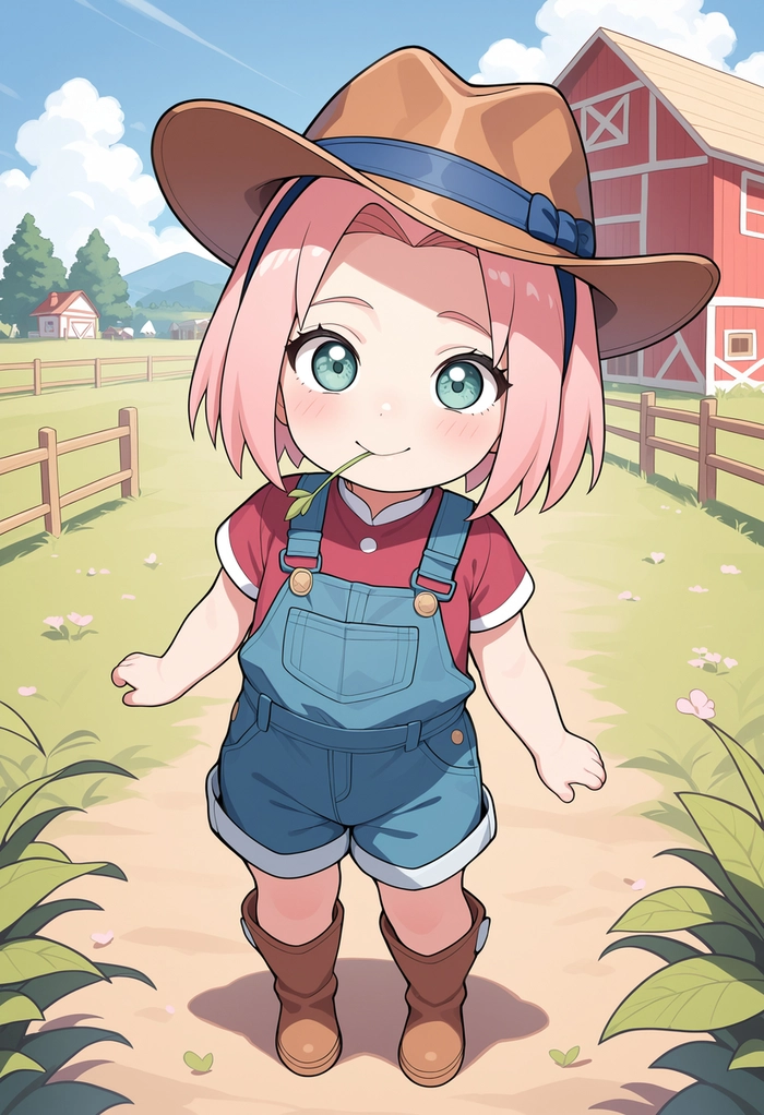 Hình ảnh Haruno Sakura chibi đáng yêu