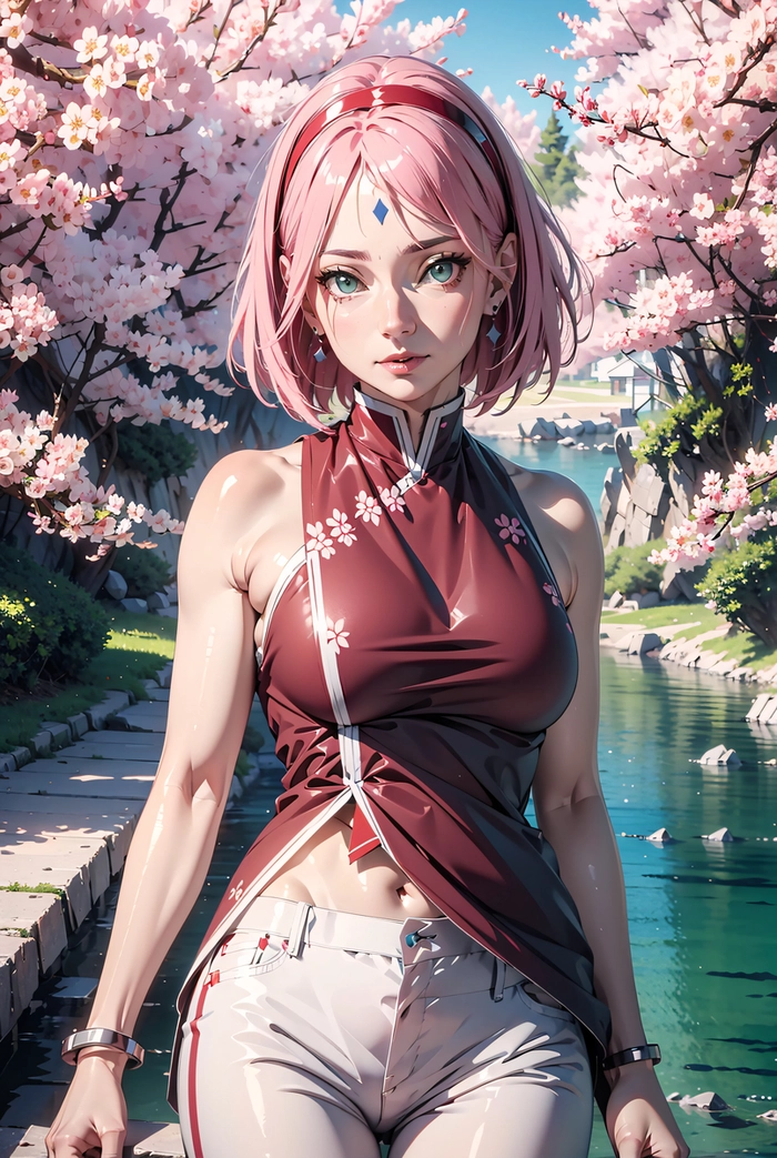Hình ảnh Haruno Sakura nhẹ nhàng cuốn hút