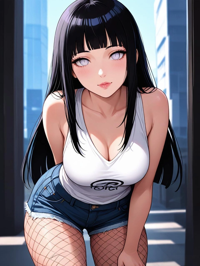 Hình ảnh Hinata Hyuga chibi nhẹ nhàng