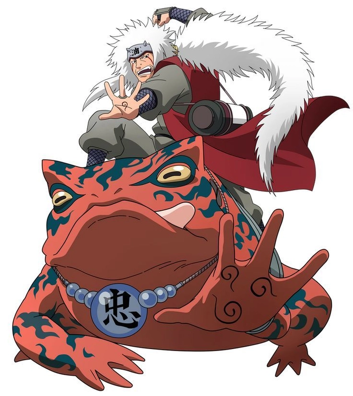 Hình ảnh Jiraiya thể hiện sự từng trải