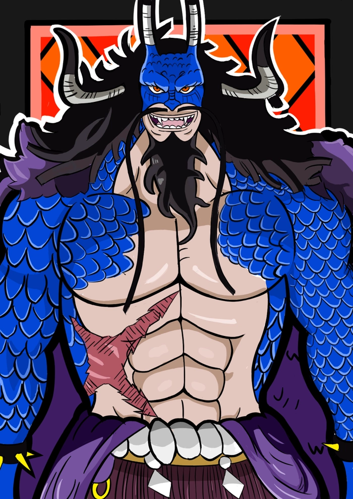 Hình ảnh Kaido trong One Piece sống động