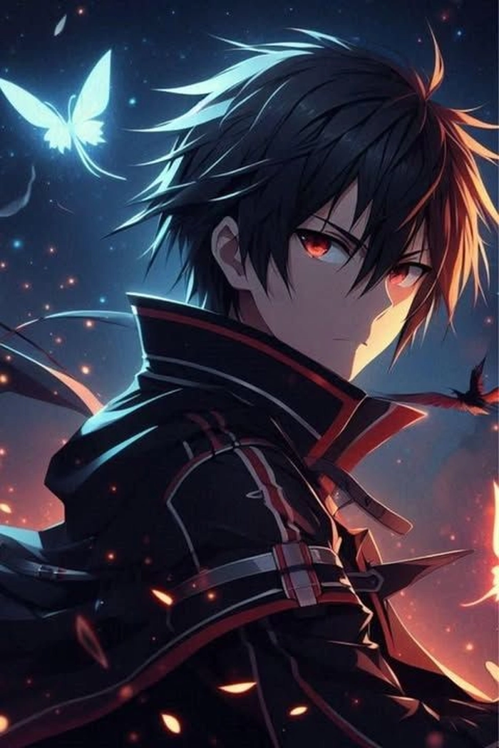 Hình ảnh Kirito phong cách anime