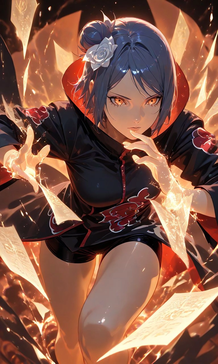 Hình ảnh Konan trong Naruto đầy cảm xúc