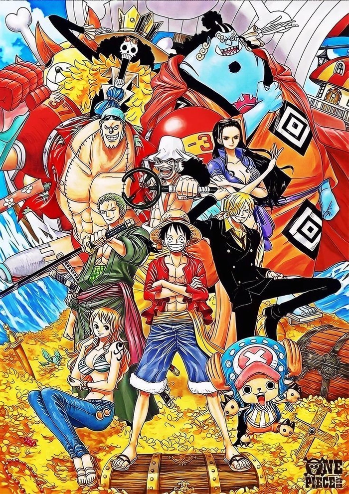 Hình ảnh anime One Piece phong cách phiêu lưu