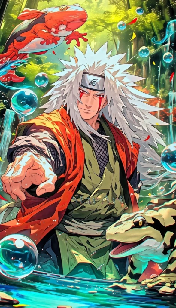 Hình nền Jiraiya gợi nhớ huyền thoại