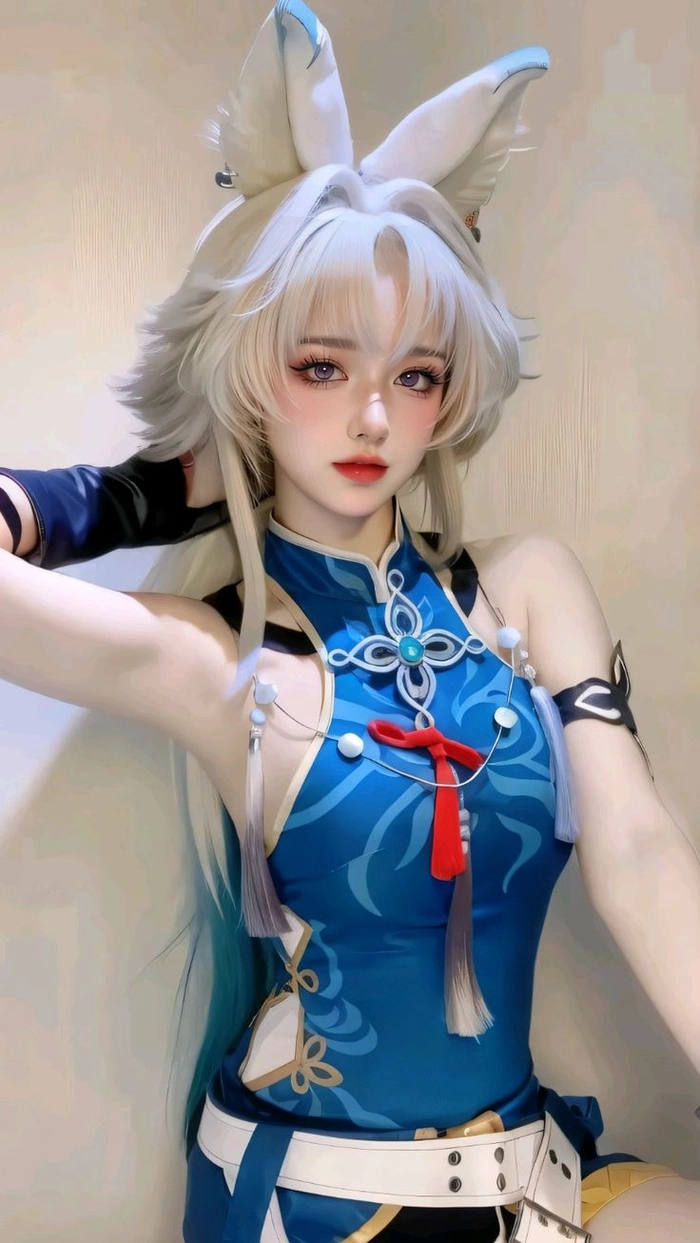 Hình nền anime Genshin Impact cosplay