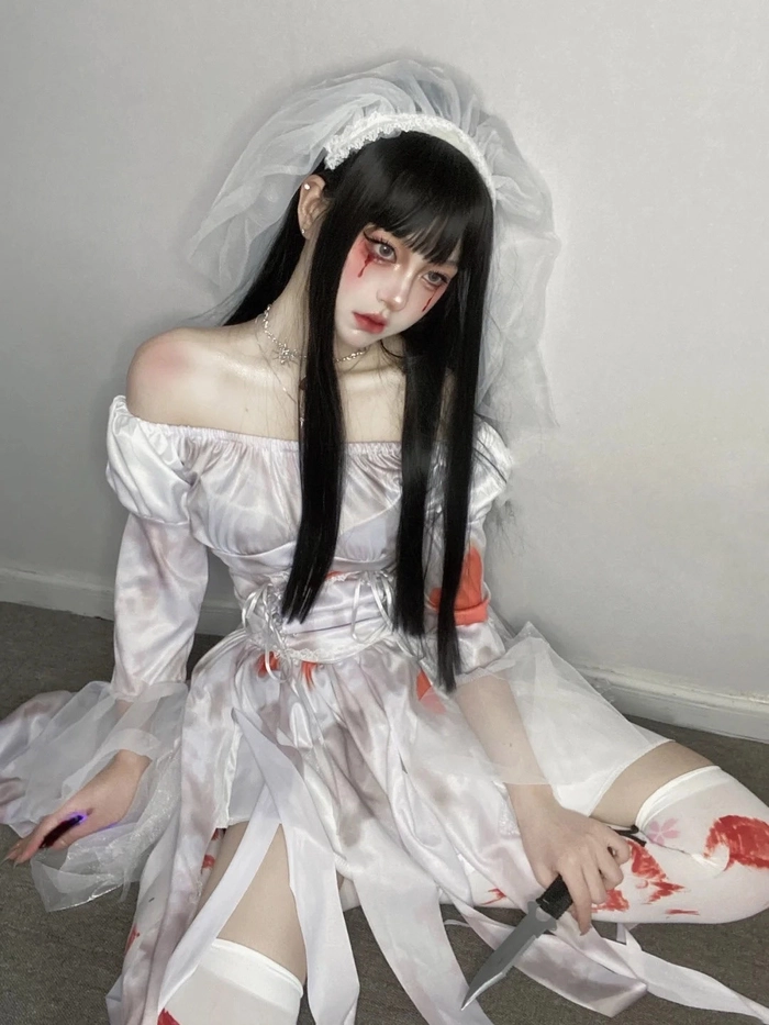 Hình nền gái xinh cosplay ma nữ