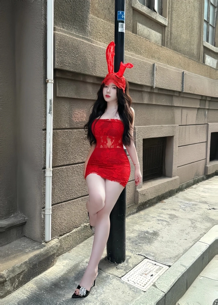 Hình nền gái xinh cosplay thỏ