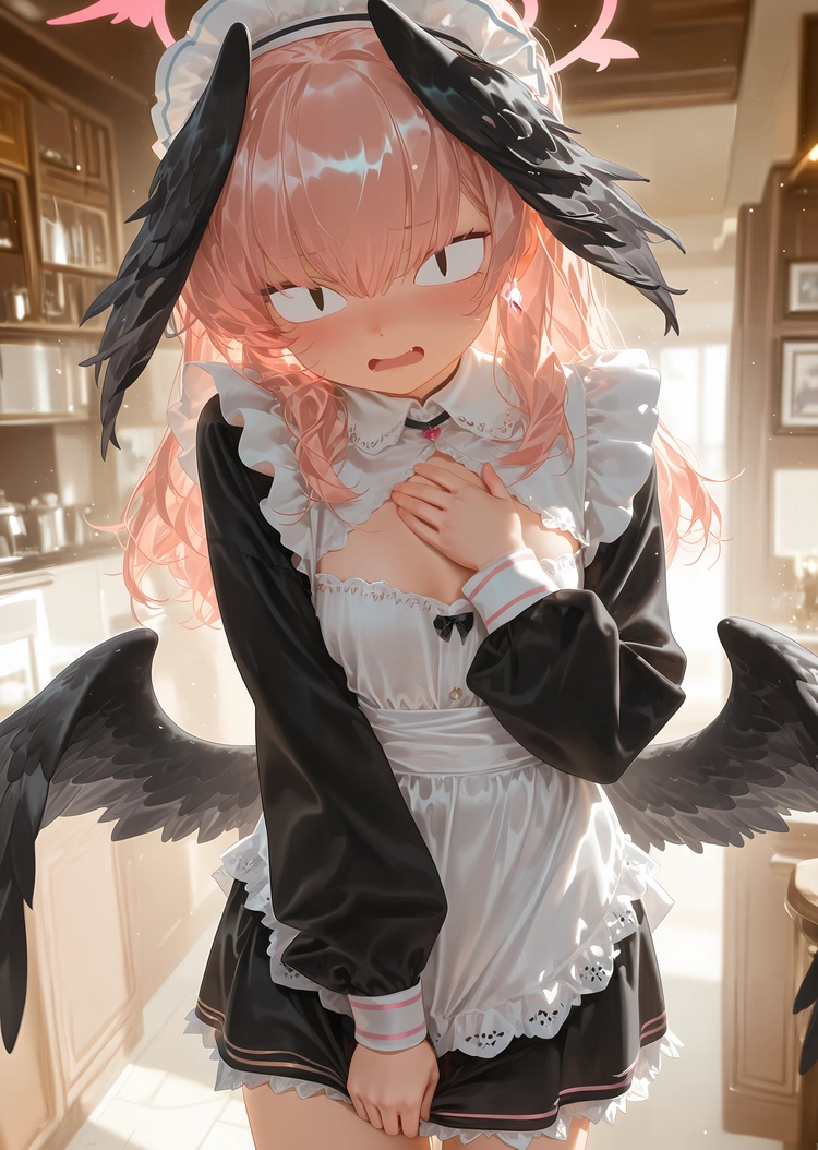 Koharu Shimoe với biểu cảm ngây thơ