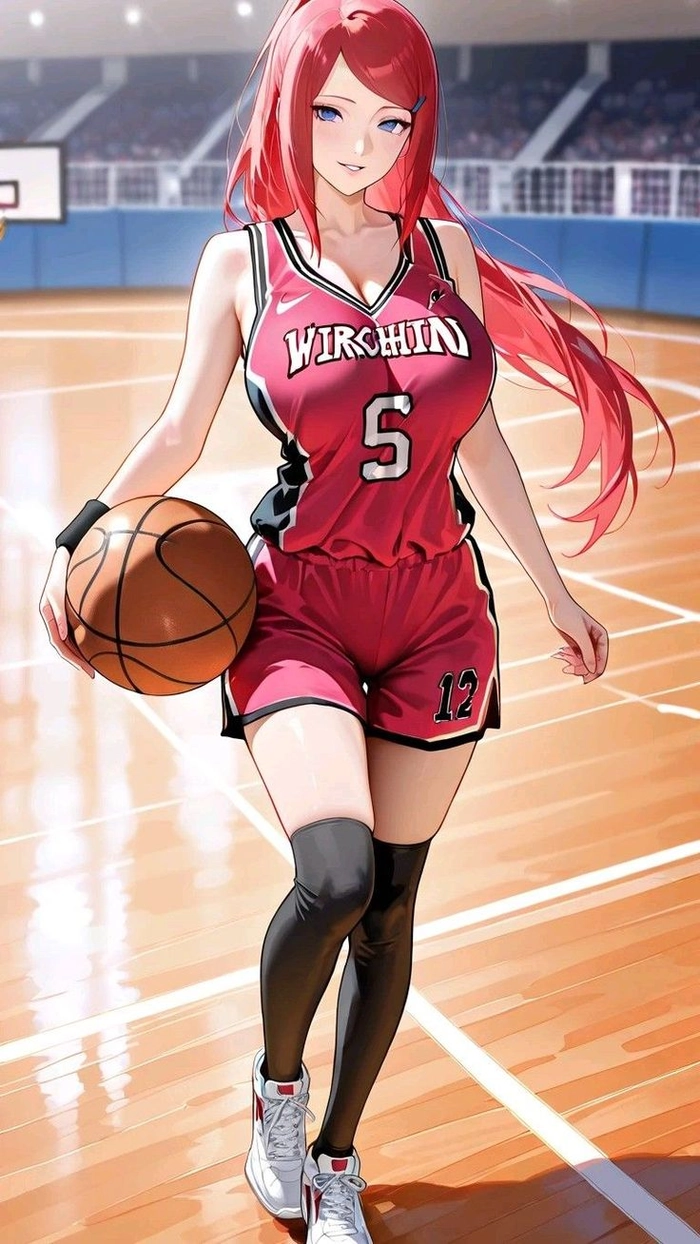 Kushina Uzumaki 4k tông màu gợi cảm