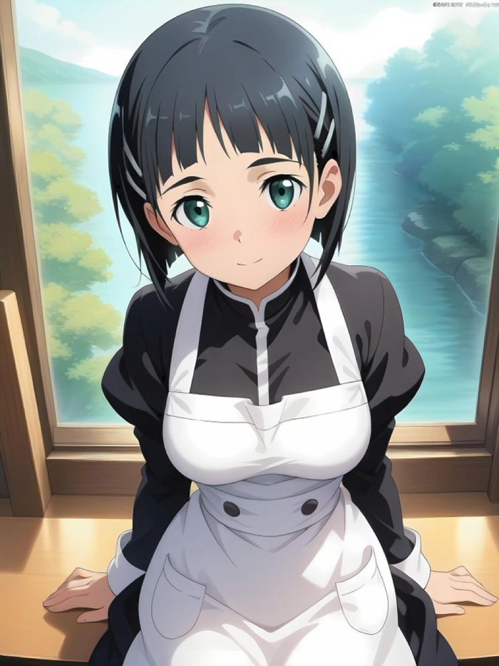 Leafa Kirigaya Suguha phong thái tự nhiên