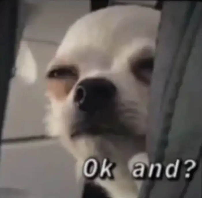 Meme chó ok dùng trong chat nhóm