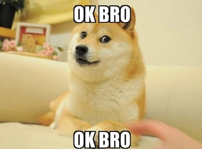 Meme chó ok phù hợp nhiều tình huống