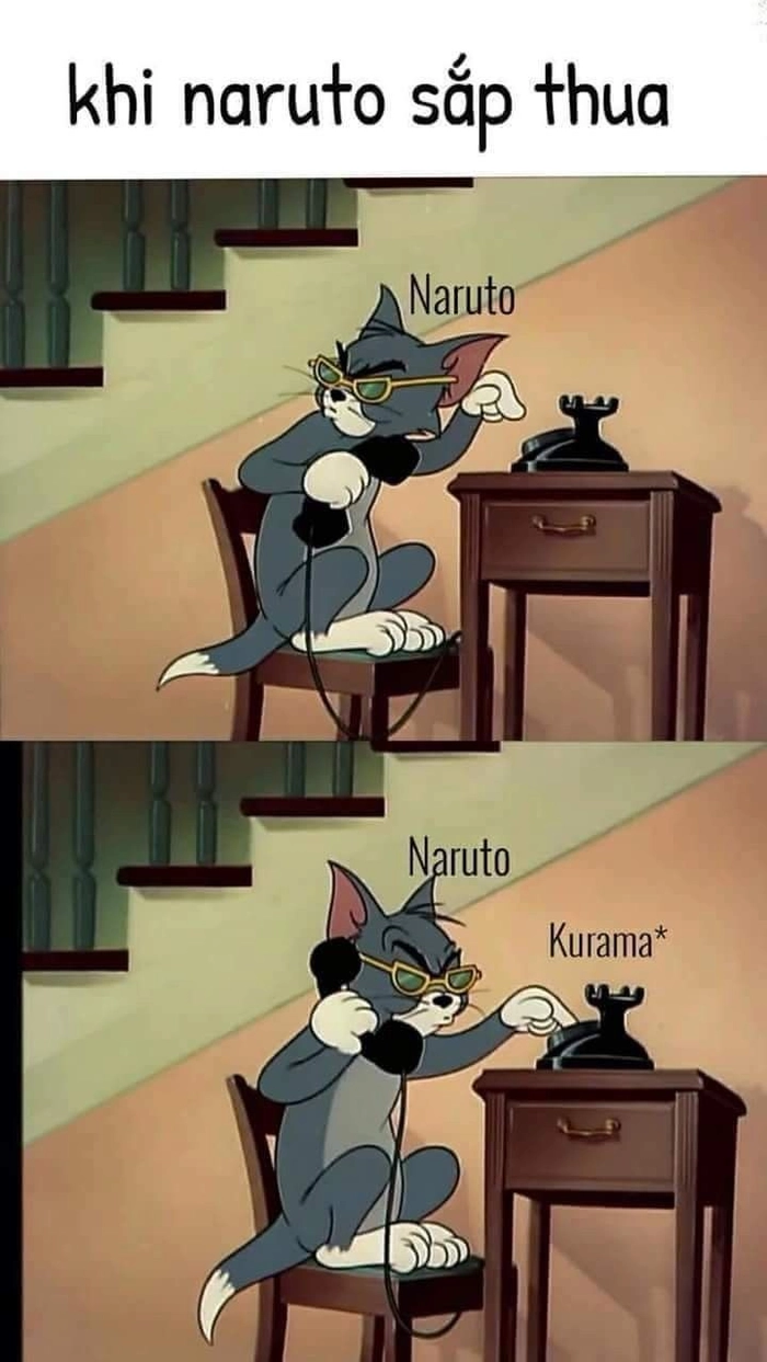 Meme mèo Tom gọi điện thoại gấp