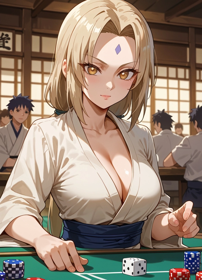 Naruto Tsunade Senju khí chất nữ ninja