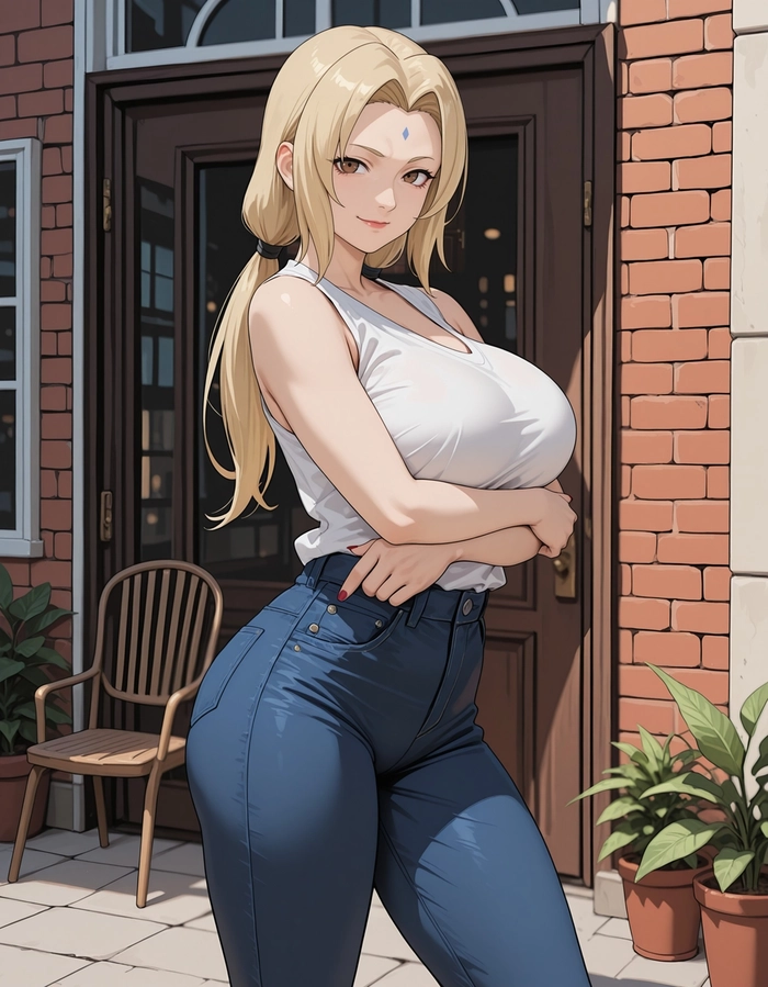 Naruto Tsunade Senju phong thái lãnh đạo