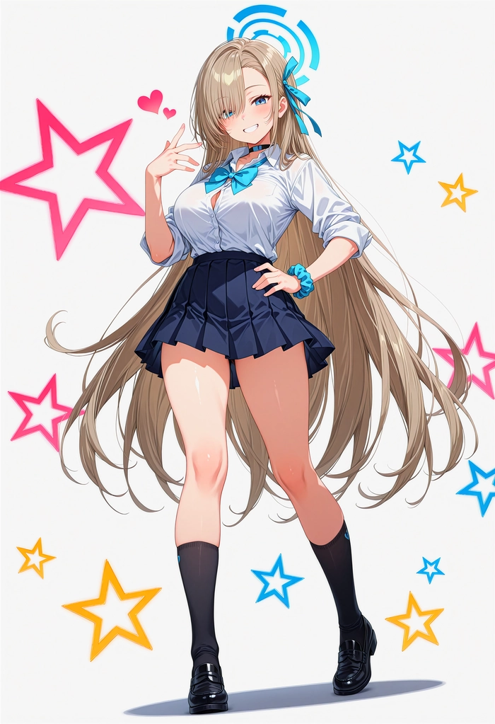 Nhân vật Asuna Ichinose phong cách trẻ trung