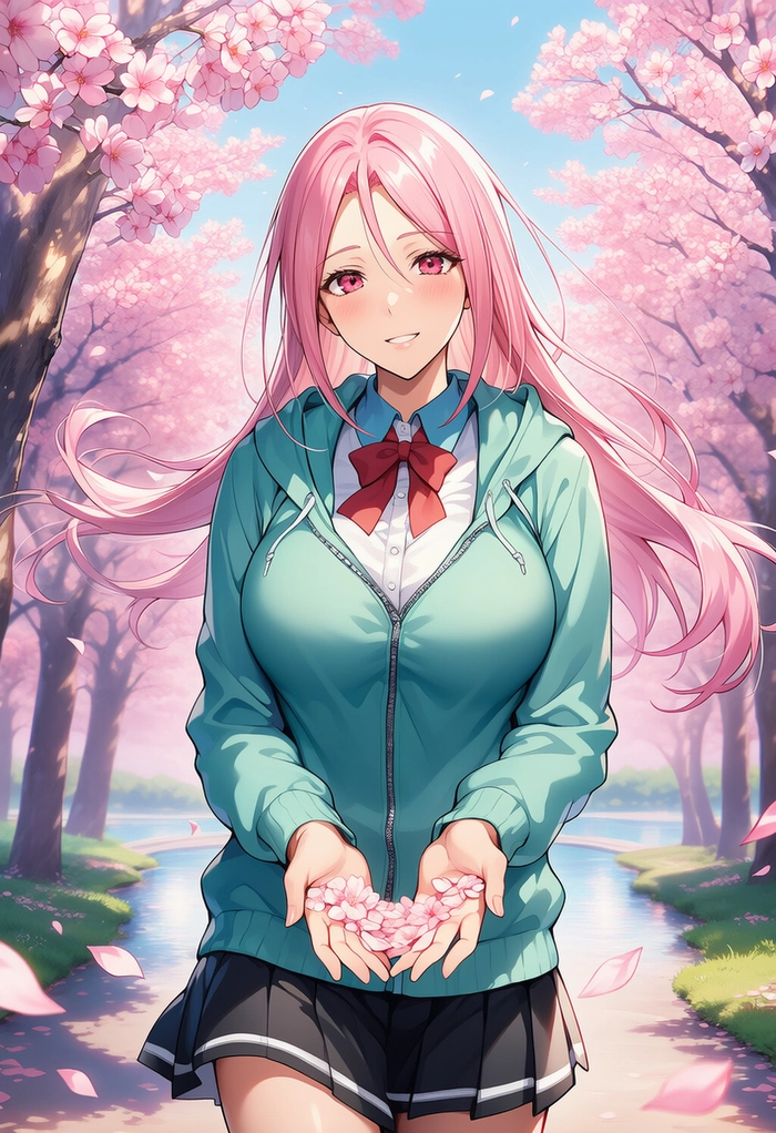 Satsuki Momoi anime màu sắc tươi