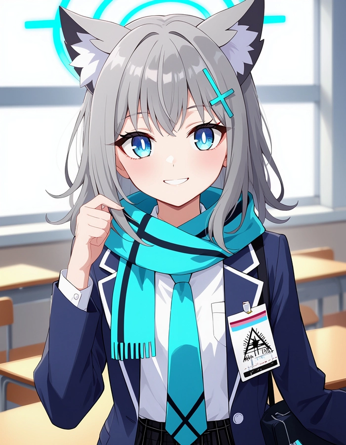 Sunaookami Shiroko anime cảm xúc