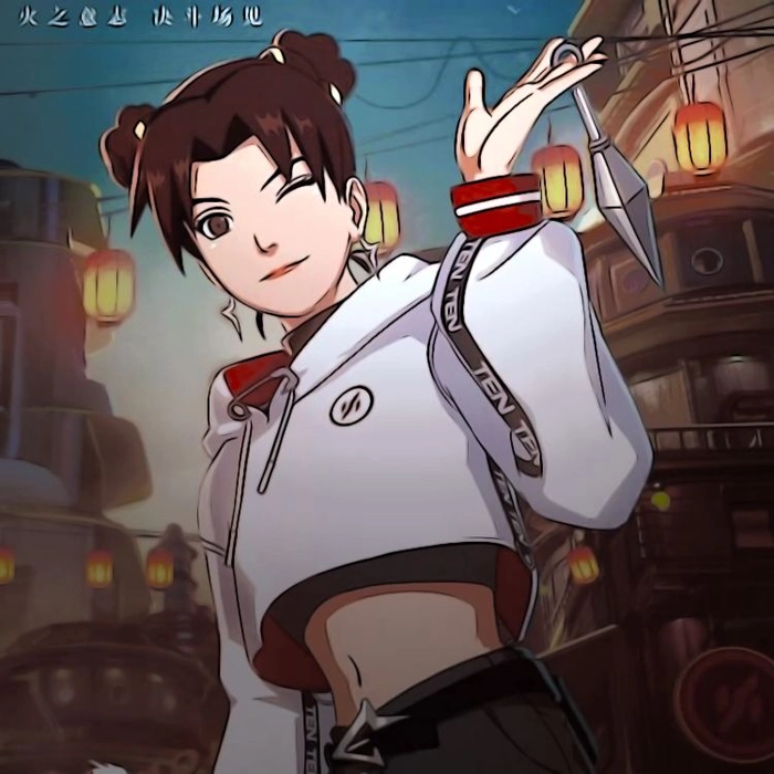 Tenten anime phong thái chiến đấu