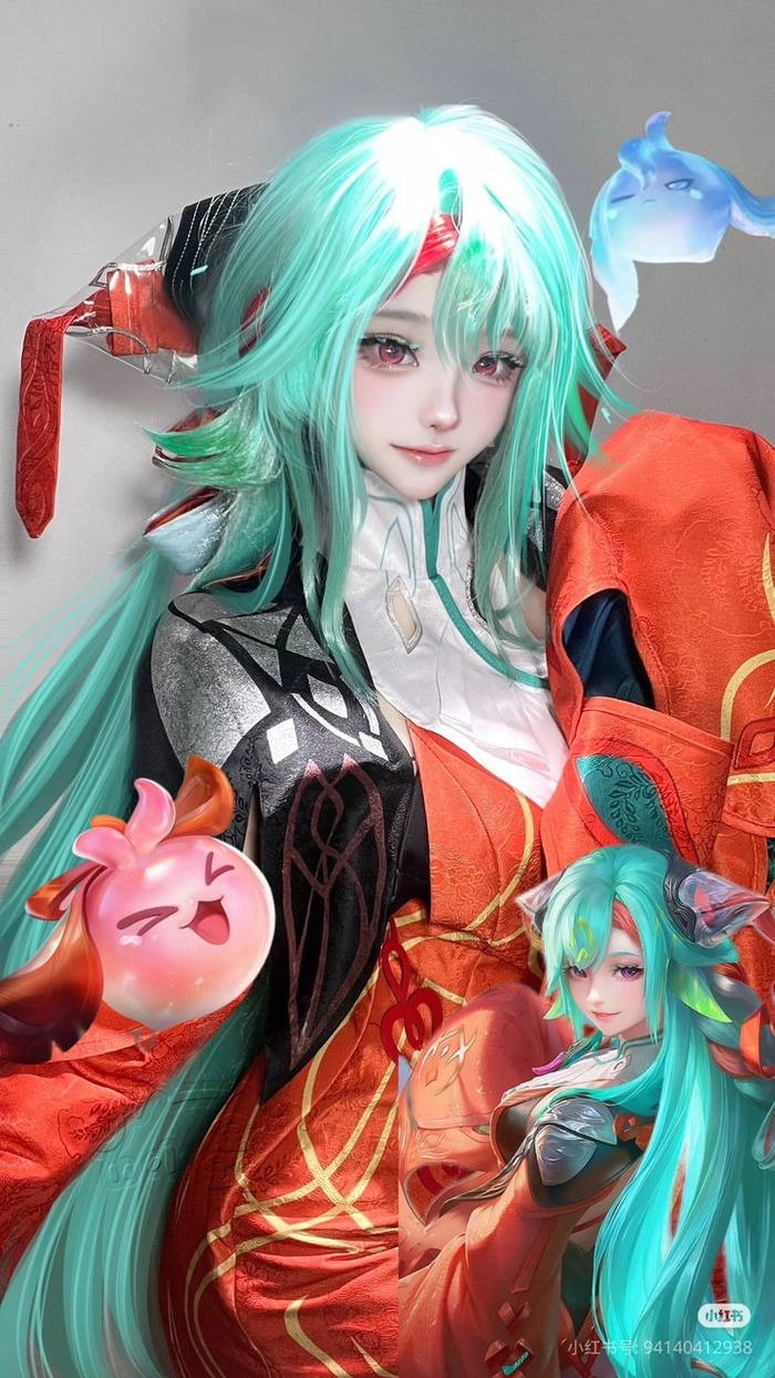 Wallpaper Genshin Impact cosplay cuốn mắt