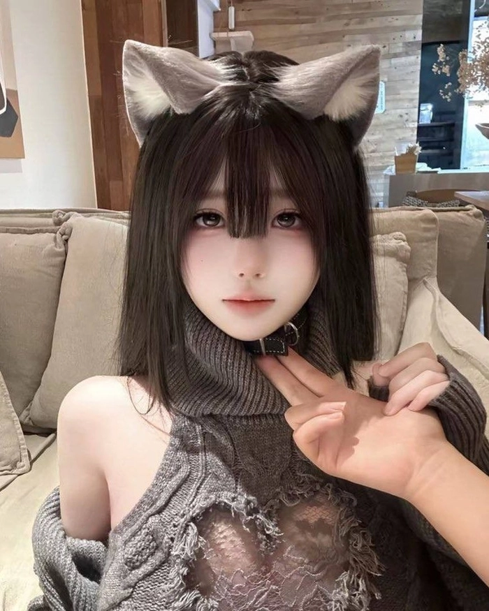 Wallpaper cosplay mèo cute đáng yêu