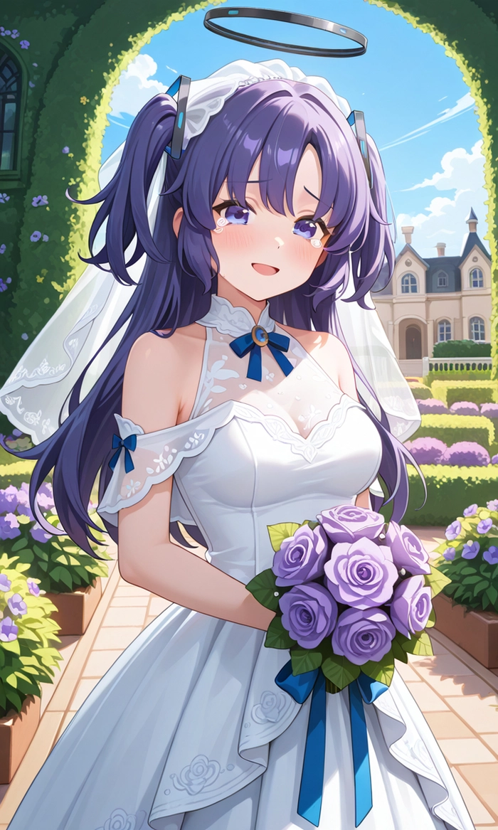 Ảnh Yuuka Blue Archive phong cách học đường