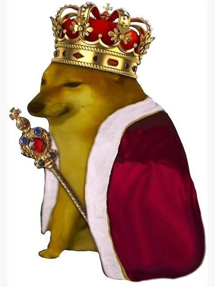 Ảnh meme chó cầm gậy dùng để nhắc khéo