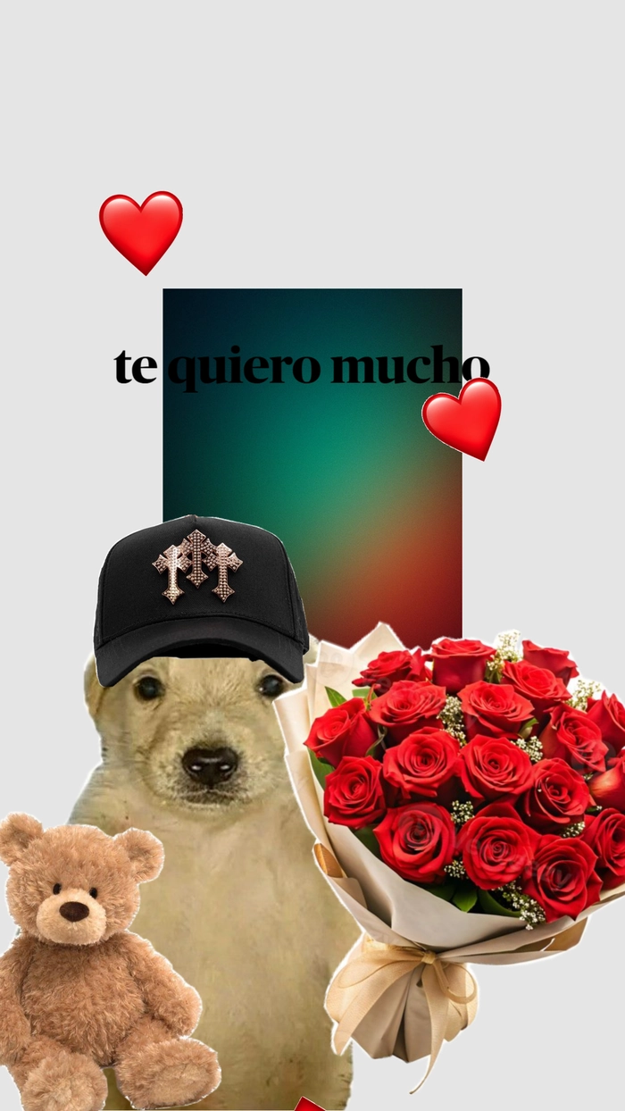 Ảnh meme chó ngậm hoa hợp gửi riêng cho người quen