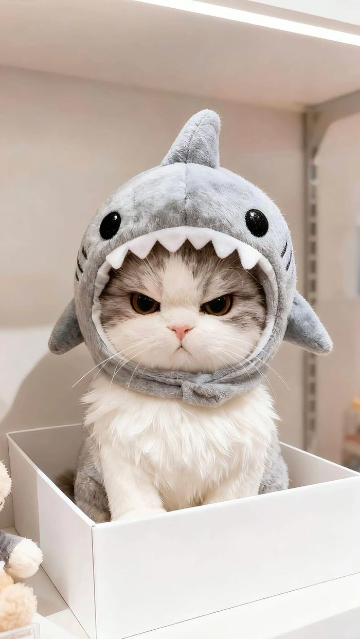 Ảnh mèo meme cute hợp chia sẻ mỗi ngày