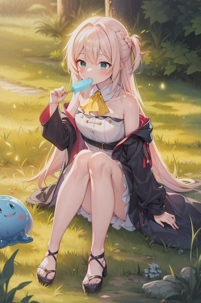 Azusa Aizawa anime màu sắc hài hòa