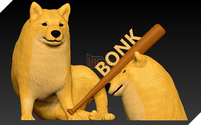 Chó cầm gậy meme hợp dùng khi cần cảnh báo