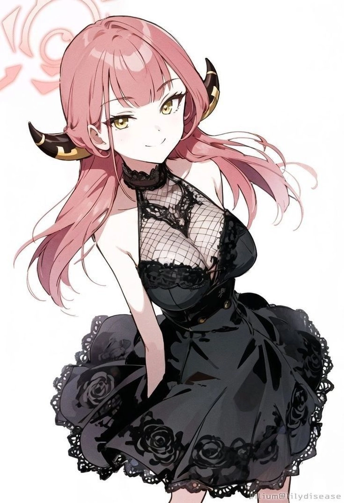 Hình ảnh Rikuhachima Aru phong cách học đường