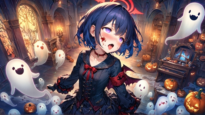 Hình anime Mashiro Halloween đẹp