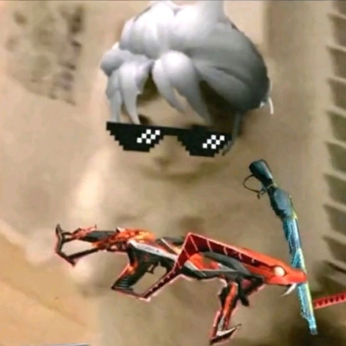 Meme mèo bắn súng đúng chất meme mạng