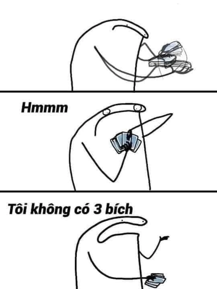 Meme tao có 3 bích mang phong cách dân mạng