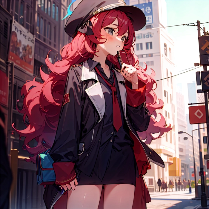 Natsume Iroha Blue Archive phong cách anime nhẹ