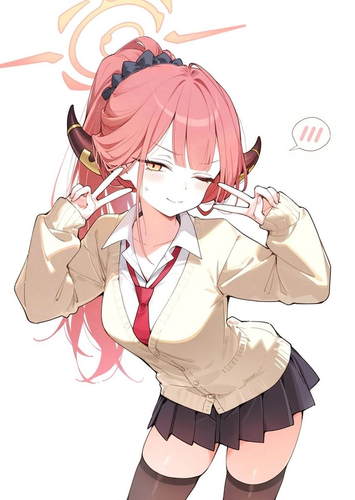 Wallpaper Blue Archive Aru phong cách cá tính