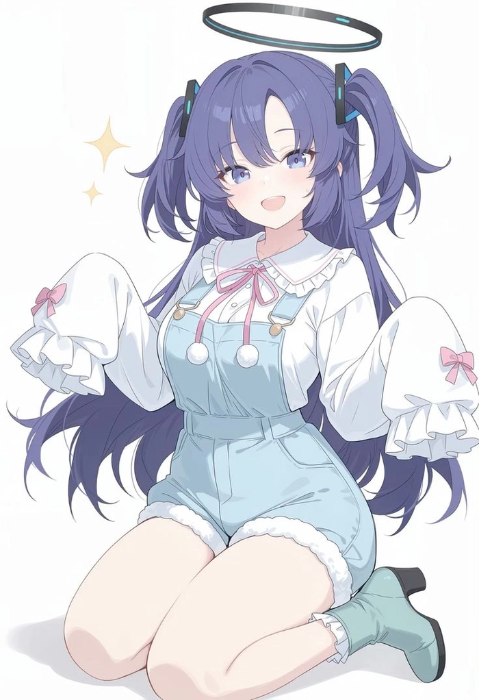 Wallpaper Hayase Yuuka phong cách gọn gàng