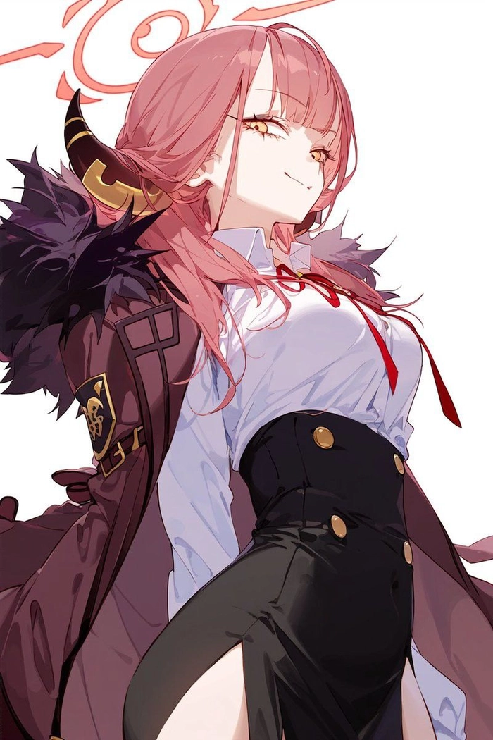 Wallpaper Rikuhachima Aru cho fan Blue Archive