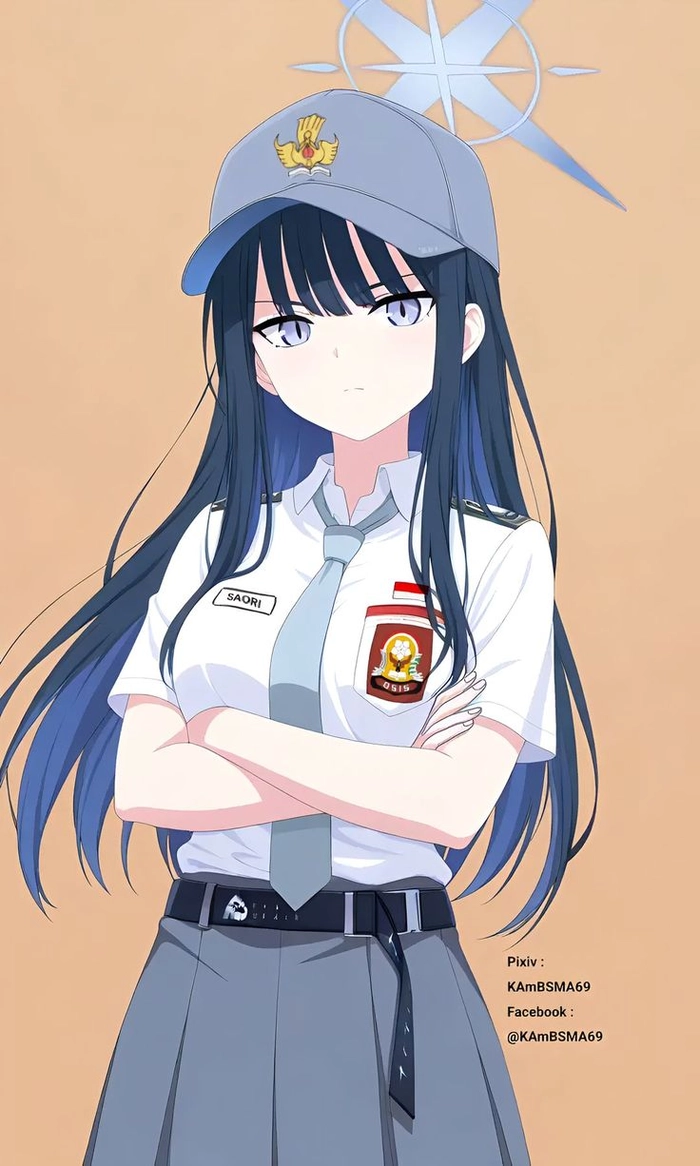 Wallpaper Saori Joumae phong cách lạnh