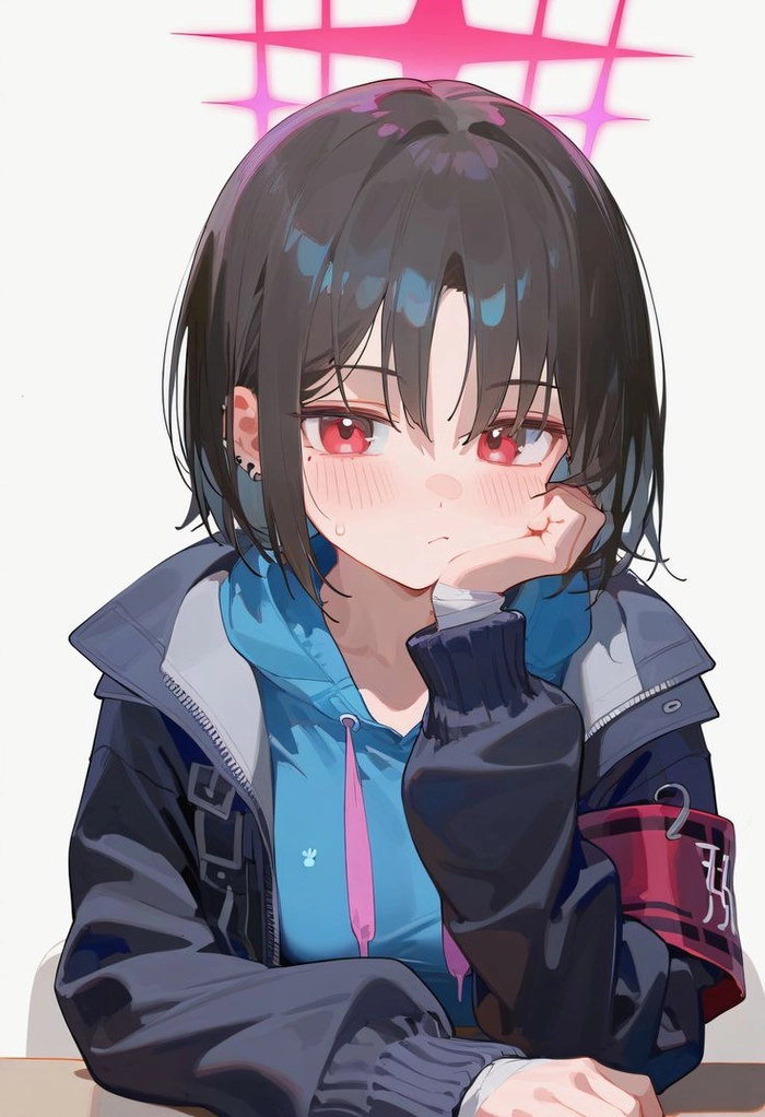 Blue Archive Misaki wallpaper tông trầm