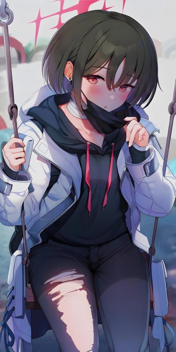 Misaki Blue Archive với phong cách trầm lắng